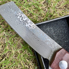 Katana Style Damascus Pocket Knife