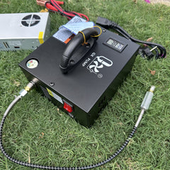 Portable High-Pressure Mini Compressor – 12V/220V Dual Power for PCP & Scuba | 4500 PSI