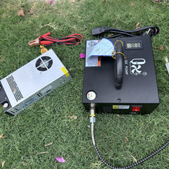 Portable High-Pressure Mini Compressor – 12V/220V Dual Power for PCP & Scuba | 4500 PSI