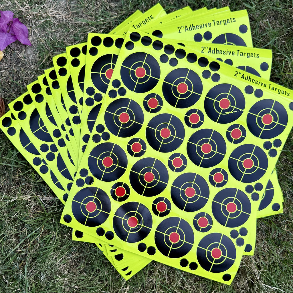 Target Sticker Record Adhesive Shooting Target Stickers – 250 Sticker = 10 Sheets – Senter ...